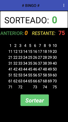 Android application Bingo ZY screenshort