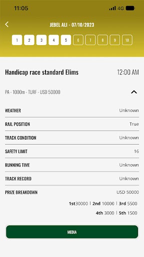 Emirates Racing Authority Screen 2