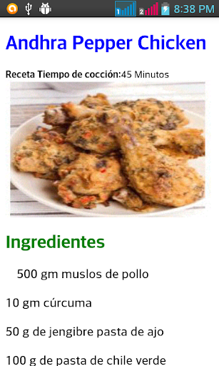 recetas De Pollo Screen 2