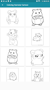 Desenhos colorir hamsters