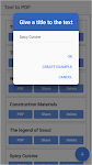 screenshot of Text to PDF
