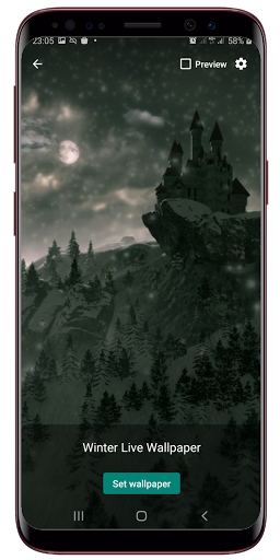 Winter Live Wallpaper Screen 2