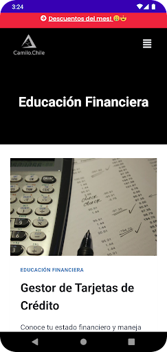 Camilo Chile App Screen 3