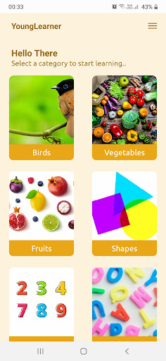 Android application YoungLearner screenshort