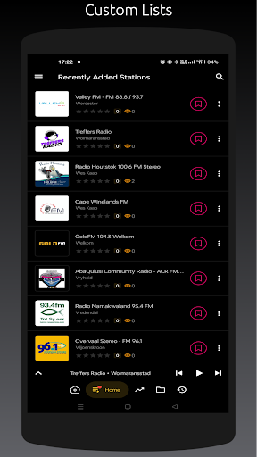 Android application Radio ZA: South African Radio screenshort