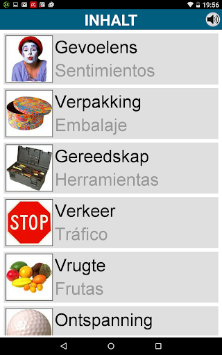 Screenshot of Learn Afrikaans - 50 languages