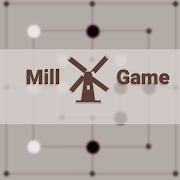 Mill Game: 9 men's morris board game