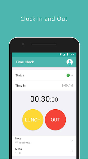 Android application ClockIn Portal screenshort