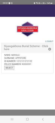 Android application Siyangakhona Member Portal screenshort