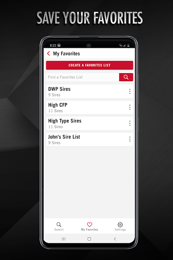 Select Sires Mobile Screen 3