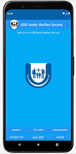 Android application UGB Family Welfare Society screenshort