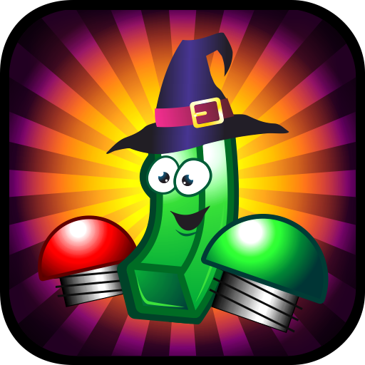 Pim Pam Down. Halloween Night logo