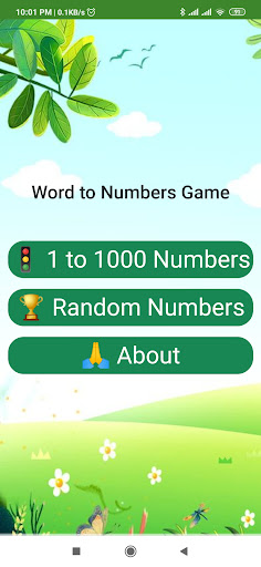 Words to Number Maths Practice Screen 3