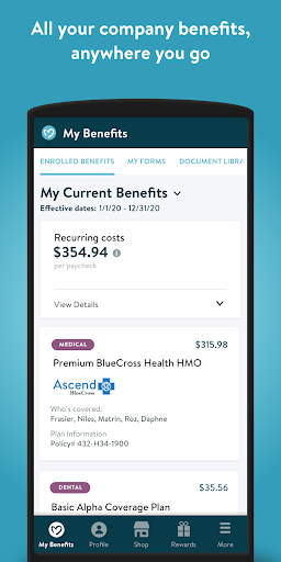 Android application Maxwell Health Mobile screenshort