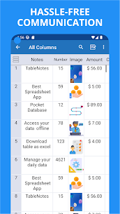 ملاحظات الجدول - Mobile Excel MOD APK (Premium مفتوح) 1