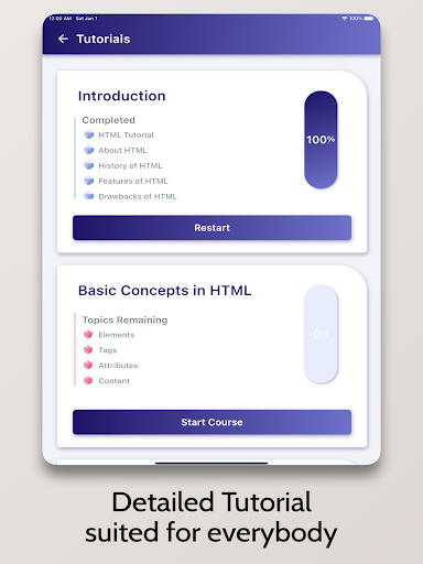 Screenshot of HTML Tutorial - Simplified