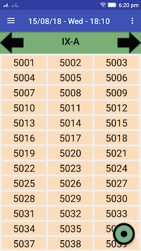 Android application Attendance screenshort