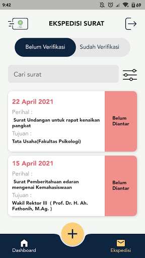 Ekspedisi surat UIN Bandung