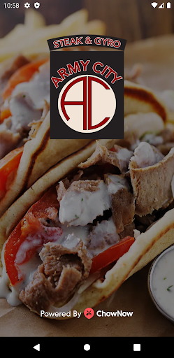 Android application Army City Steak & Gyro screenshort
