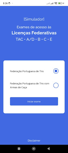 Exame Federativo | app Screen 2