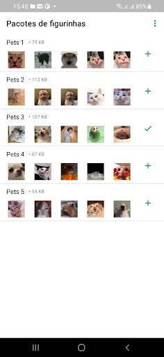 Android application Pets - WAStickers screenshort
