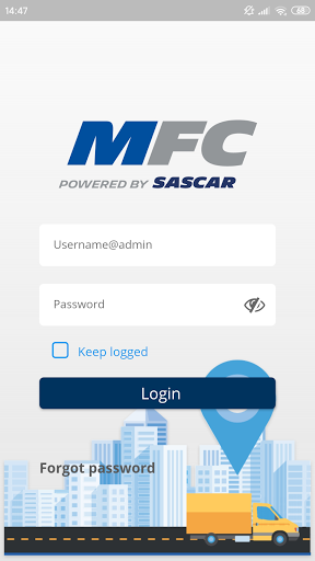 Android application MFC by Sascar screenshort