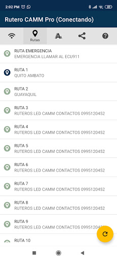 Android application Rutero CAMM Pro screenshort