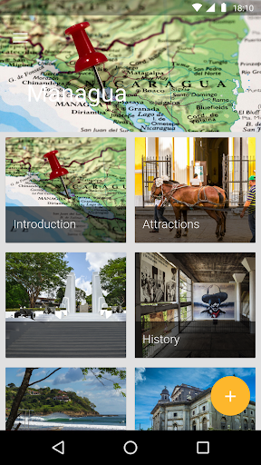 Android application Managua Travel Guide screenshort
