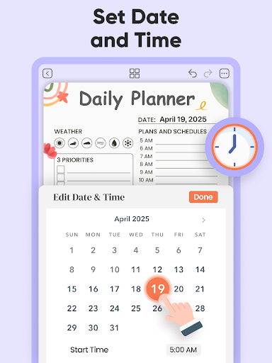 Screenshot of Daily Planner and Journal