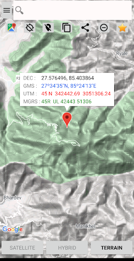 Android application GeoPosition Lite screenshort