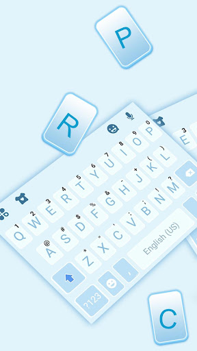 Simple Blue 2 Keyboard Theme Screen 2