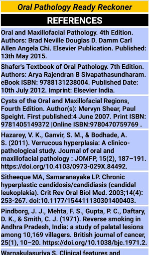 ORAL PATHOLOGY READY RECKONER