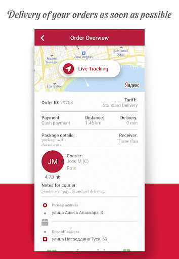 FastGo Delivery Screen 2