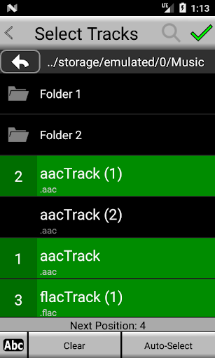 BackTrack FREE demo Screen 3