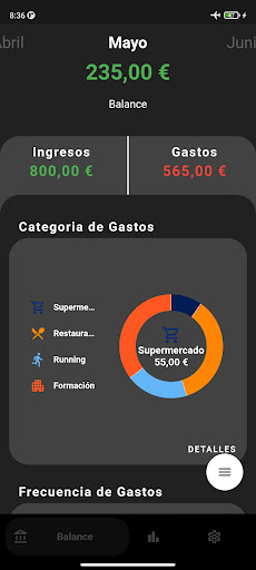 Android application Cash Flow Plus screenshort
