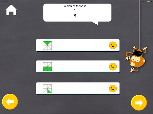 Mixed Math quiz Screen 2