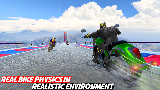 Superhero Bike Game Stunt Race Screen 3