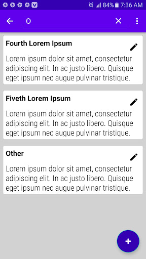 Android application Memory Note App screenshort
