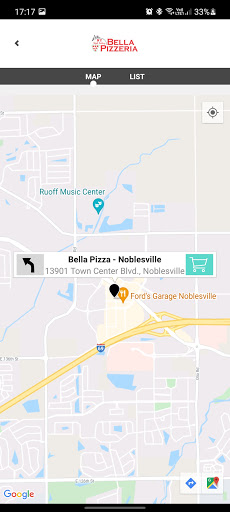 Bella Pizzeria App Screen 3