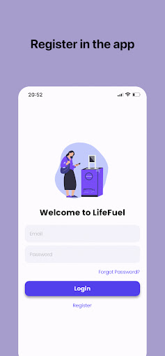 Android application LifeFuel screenshort