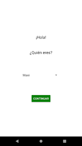 Android application calendarioCasita screenshort