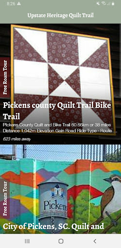 Android application Upstate Heritage Quilt Trail screenshort