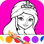 Cover Image of Download Princess Girls Coloring Book  APK