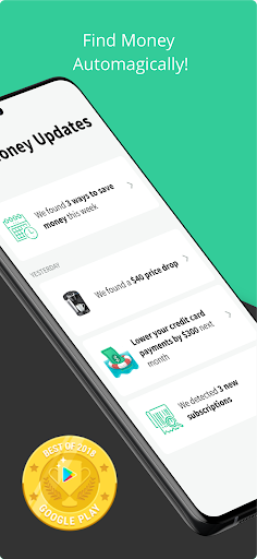 Android application SIFT - Cashback & Bill Tracker screenshort