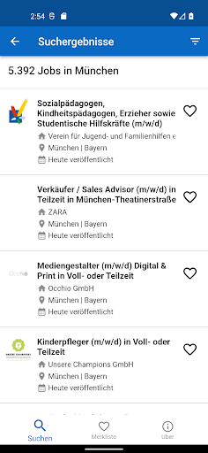 Teilzeitjobs Screen 2
