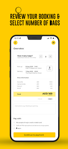 BaggageTAXI Screen 3