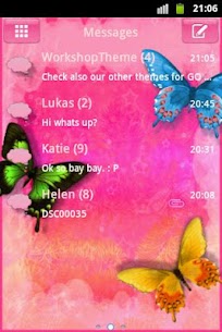 Nice Pink Theme GO SMS Pro For PC installation