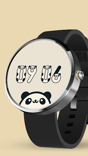 Android application Panda Watch Face screenshort