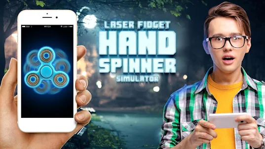 Laser fidget hand spinner