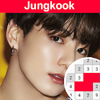 Jungkook Pixel Art Adult Color by Number KPOP Game